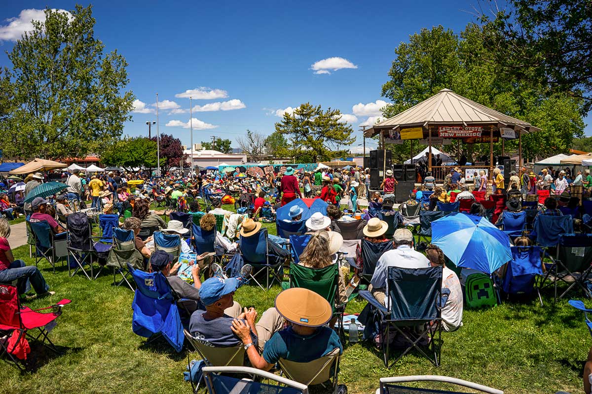 A crowd enjoying the Silver City Blues Festival. Courtesy photo.