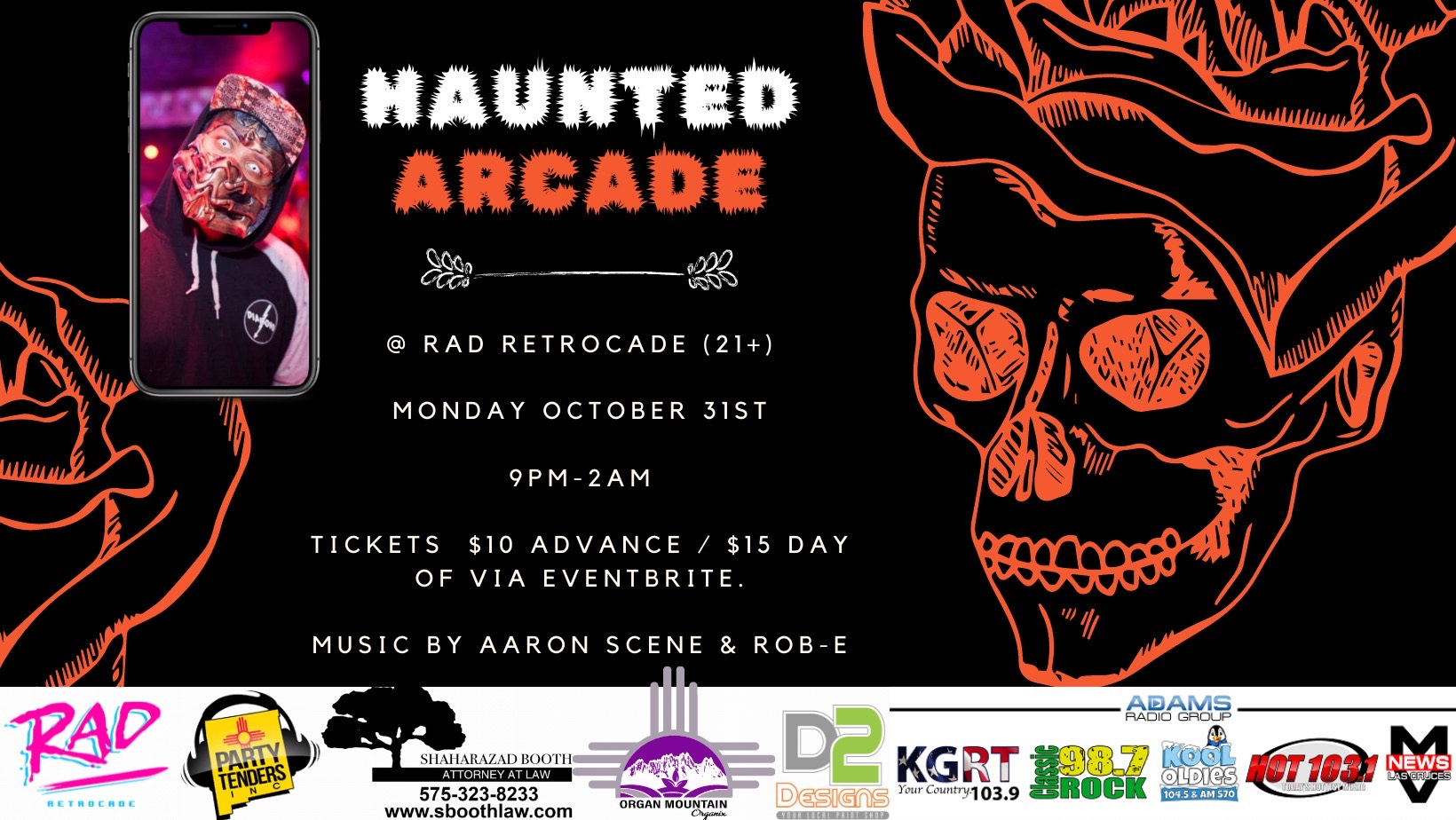 haunted arcade halloween at rad retrocade