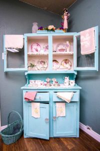 Cabinet with china and other items at The Emporium