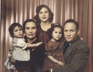 Chavez family black and white image