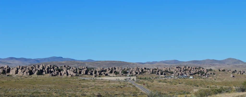 An overview of the rock giants at City of Rocks State Park in New Mexico.