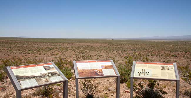 Yost Draw with interpretive signage.