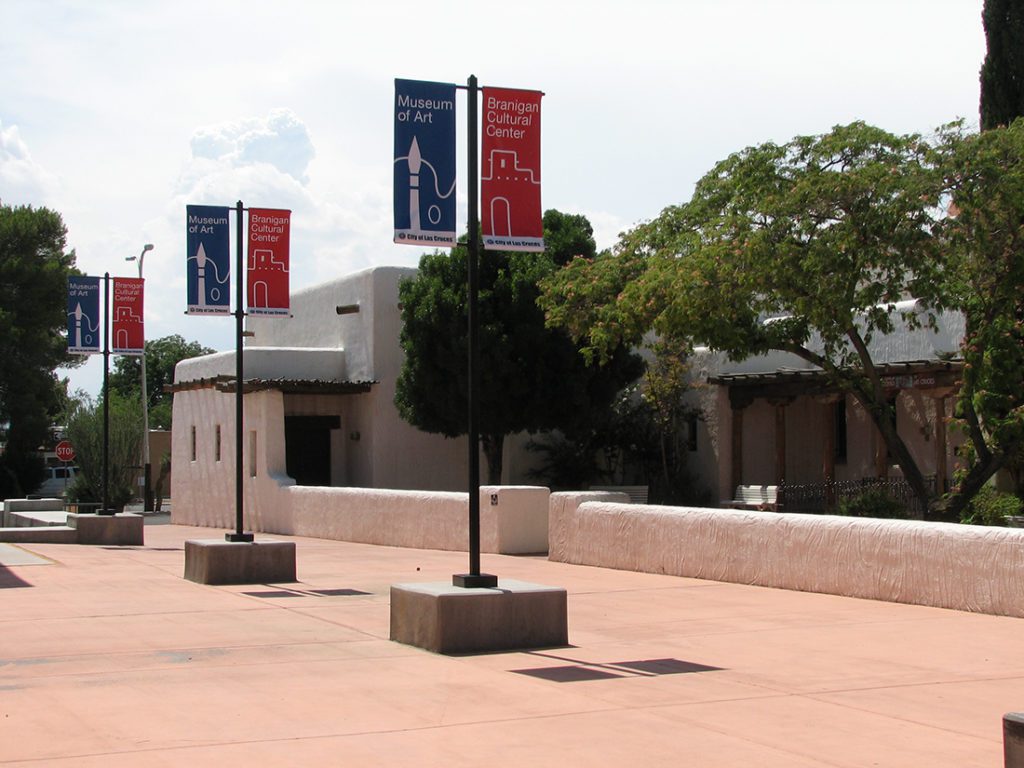 Street view of the Branigan Cultural Center in Downtown Las Cruces. Visiting the city's four museums is another fun thing to do in the Mesilla Valley.