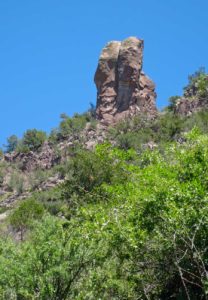 Rock spires near the Catwalk