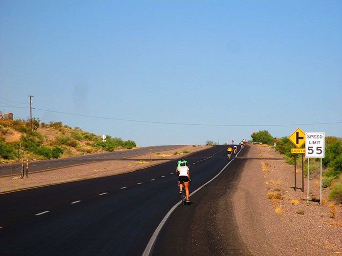 Velo Cruces cycling club on on eof their bike routes