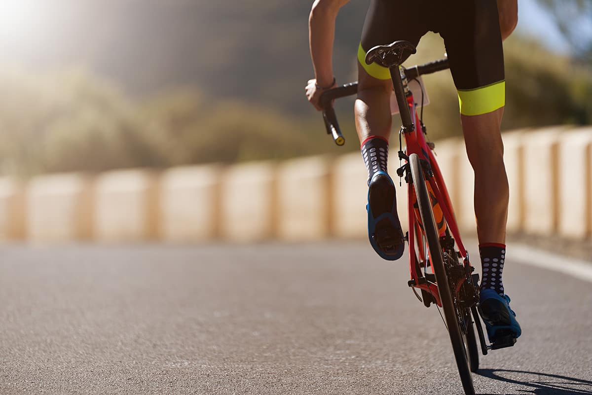 cyclist on the road