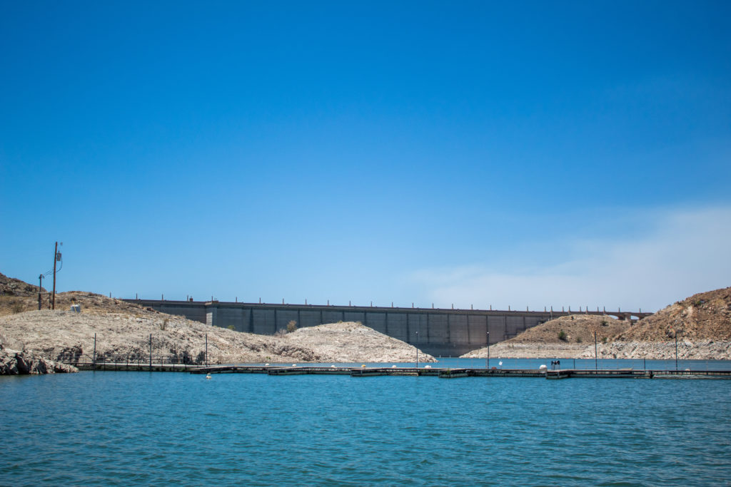 dam and spillway at elephant butte state park